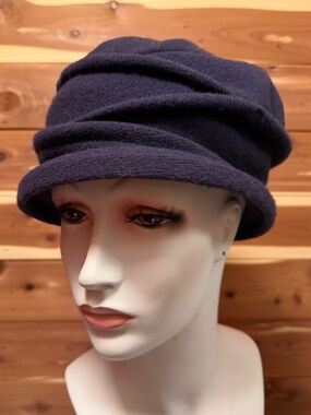 Parkhurst “Lauren” Purple Brim Cloche Hat.
